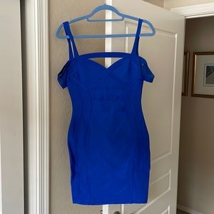 royal blue bodycon dress